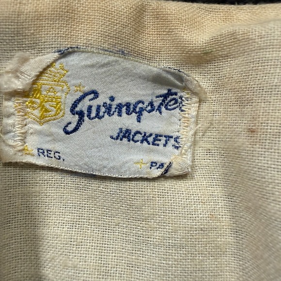 Vintage Swingster Jacket Mens 2XL Black Blank Nylon Bomber Ricky Snap USA - Picture 3 of 10